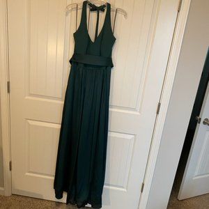 Hunter Green Maxi/Bridesmaid Dress